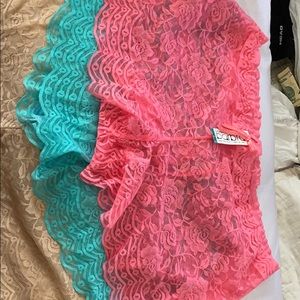 Stretch lace boy short